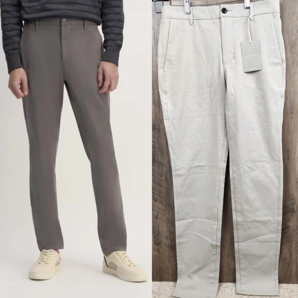 EVERLANE NWT Slim Fit Chino Uniform pants in Light Grey Men size 30×34 - Picture 1 of 7
